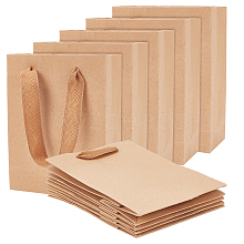  50Pcs Rectangle Kraft Paper Bags with Handle AJEW-NB0005-38