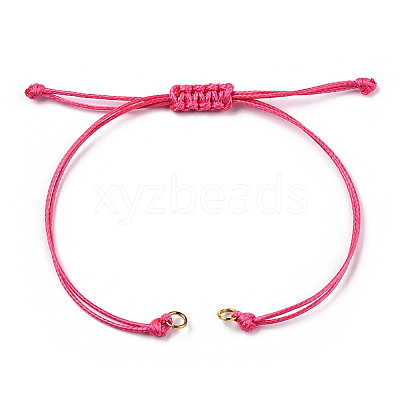 Korean Waxed Polyester Cord Braided Bracelets X1-MAK-T010-05G-1