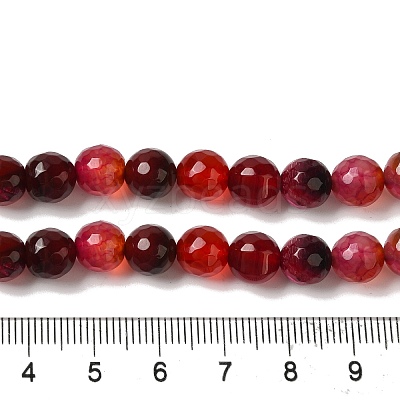 Dyed & Heated Natural Dragon Veins Agate Beads Strands G-P539-A01-25-1