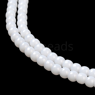 Imitation Jade Glass Beads Strands X-GLAA-K062-A01-09-1