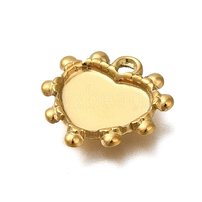Ion Plating(IP) 304 Stainless Steel Pendant Cabochon Settings STAS-H225-08G-1