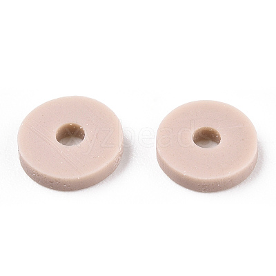 Handmade Polymer Clay Bead Strands CLAY-T002-6mm-80-1
