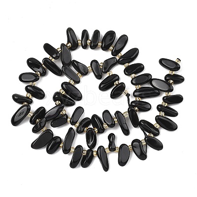 Natural Black Obsidian Beads Strands G-F821-C02-01-1