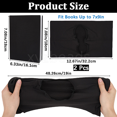 Elastic Fabric Book Covers LS-AJEW-WH20014-08A-11-1