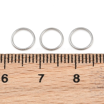 304 Stainless Steel Closed Jump Rings STAS-G393-06P-09-1