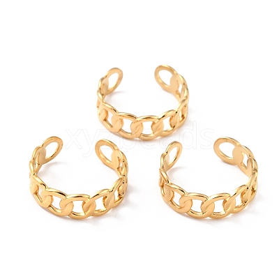Ion Plating(IP) 304 Stainless Steel Finger Rings RJEW-L102-21G-1