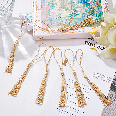 100Pcs Polyester Tassel Big Pendant Decorations FIND-SC0003-36C-1