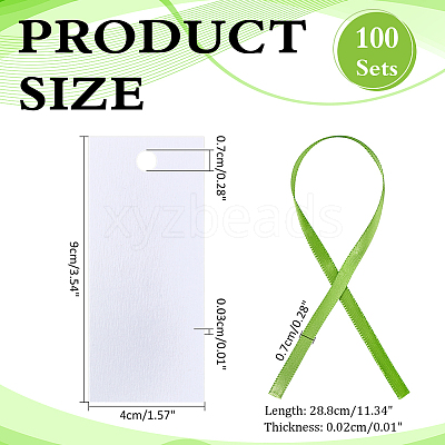 100 Sets Blank Paper Gift Tags CDIS-ME0001-02D-1