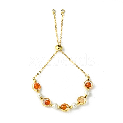 3Pcs 3 Style Brass Slider Cable Chain Bracelets BJEW-TA00413-1