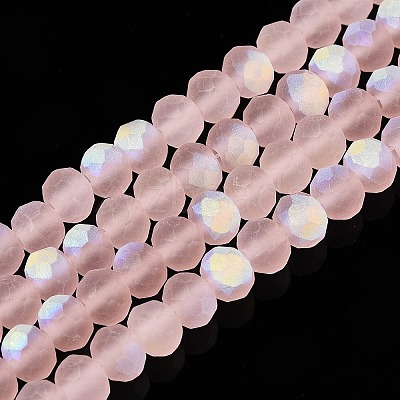 Transparent Glass Beads Strands X-EGLA-A044-T6mm-MB22-1