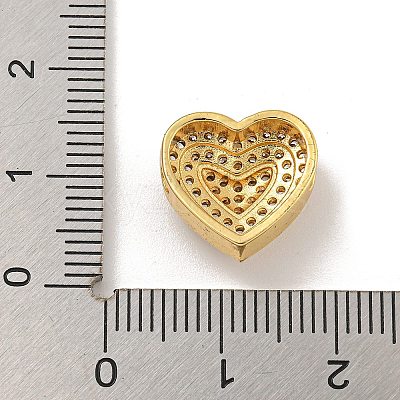 Rack Plating Brass Micro Pave Cubic Zirconia Beads KK-C074-66G-02-1