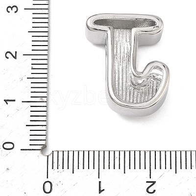 Brass Initial Beads KK-B167-27P-01J-1
