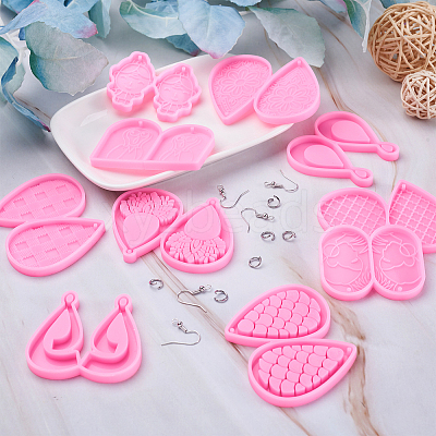 DIY Dangle Earring Making Kits DIY-CD0001-30-1