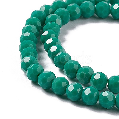 Faceted(32 Facets) Glass Beads Strands EGLA-J042-36B-11-1