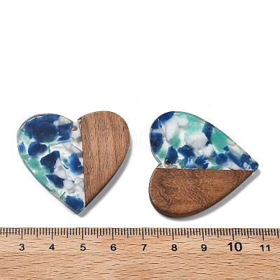 Resin and Walnut Pendants FIND-R051-09G-1