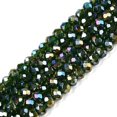 Electroplate Glass Beads Strands EGLA-A044-T3mm-B24-1