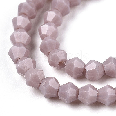 Opaque Solid Color Imitation Jade Glass Beads Strands EGLA-A039-P2mm-D13-1