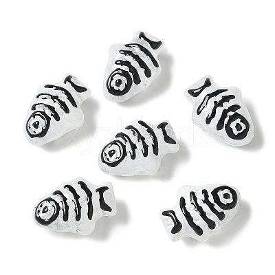 Baking Paint Glass Enamel Beads BLOW-D300-04G-1