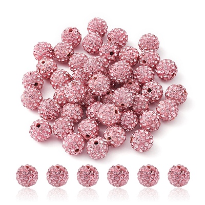 Pave Disco Ball Beads RB-YW0001-10B-1