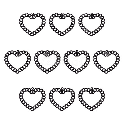 10Pcs Spray Painted Alloy Pendants FIND-TA0010-47C-1
