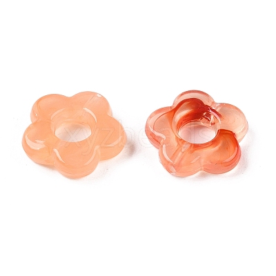 Gradient Color Transparent Acrylic Beads OACR-N137-49B-1