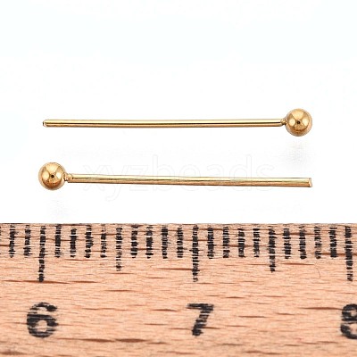 304 Stainless Steel Head Pins STAS-T065-18mm-20G-1