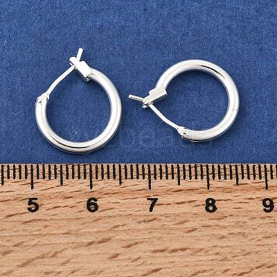 Brass Hoop Earrings KK-ZX025-53S-1