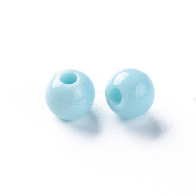 Opaque Acrylic Beads X-MACR-S370-C6mm-A07-1