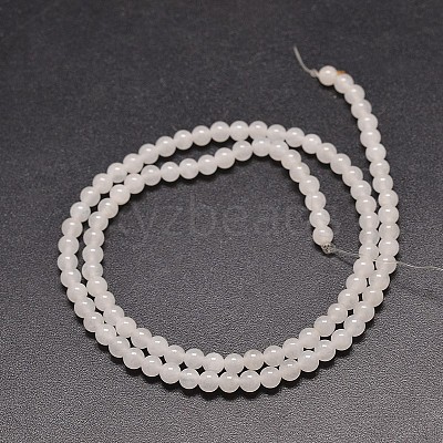 Natural White Jade Round Bead Strands G-P072-08-10mm-1