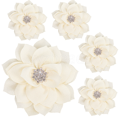Polyester & Rhinestones Ornament Accessories DIY-WH20063-015C-1