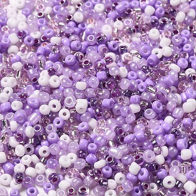 Opaque & Transparent Inside Colours Glass Seed Beads SEED-F004-01D-1