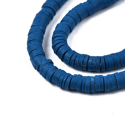 Handmade Polymer Clay Beads Strands CLAY-R089-6mm-010-1
