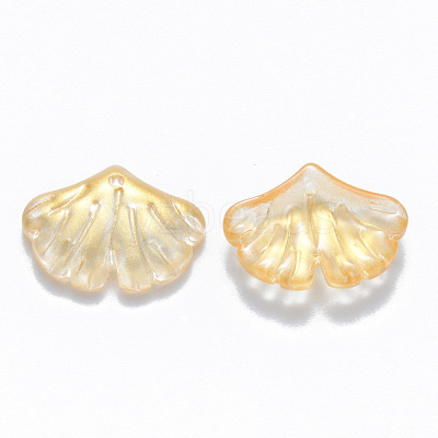 Two Tone Transparent Spray Painted Glass Pendants GLAA-T016-01B-1