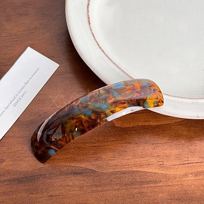 Cellulose Acetate Hair Barrette PW-WGA230D-02-1