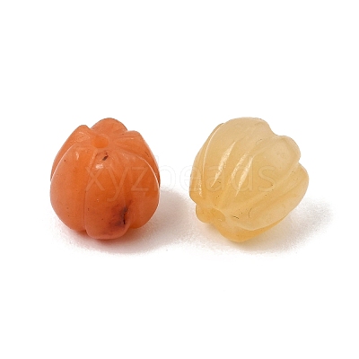 Natural Golden Silk Jade Carved Beads GG-CBA0BEB-01-1