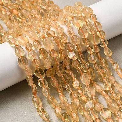 Natural Citrine Beads Strands G-D324-02-1