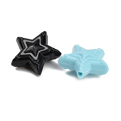 Opaque Acrylic Beads X-AC-CBA6BCC-03-1