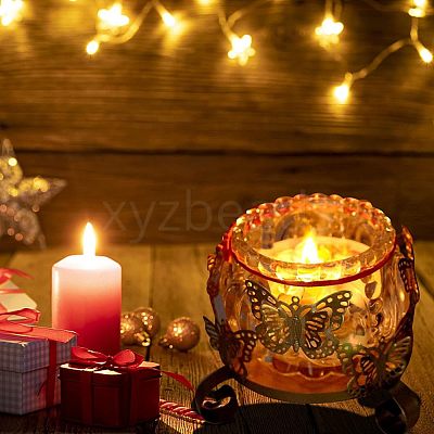 Iron Candle Holder AJEW-WH0019-30-1