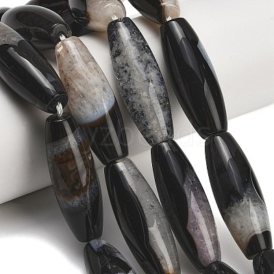 Natural Agate Beads Strands G-L654-G20-01B-1