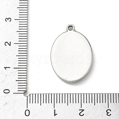 304 Stainless Steel Printed Religion Pendants STAS-G387-03P-11-1