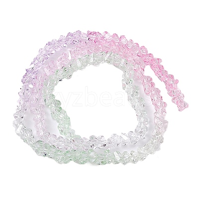 Transparent Baking Paint Glass Bead Strands GLAA-YW0003-17D-1