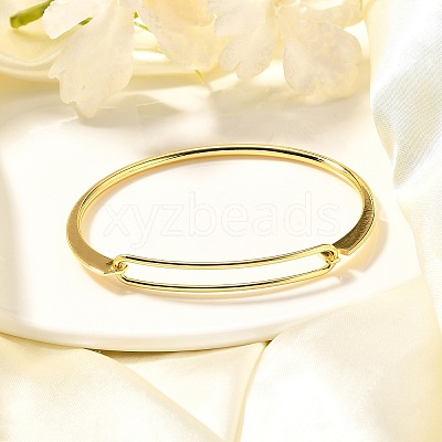 Brass Bangles BJEW-K153-02G-1