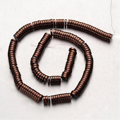 Electroplate Non-magnetic Synthetic Hematite Beads Strands G-F300-17C-08-1