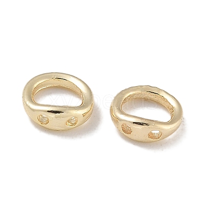 Brass Ring Charm Connectors KK-P284-06G-02-1