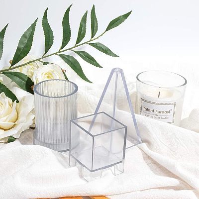 Plastic Candle Molds Sets AJEW-OC0001-06-1