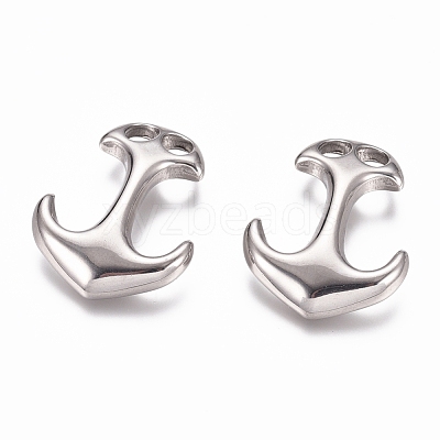 Non-Tarnish 304 Stainless Steel Hook Clasps STAS-G218-19P-1