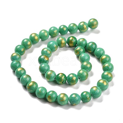 Natural Mashan Jade Beads Strands G-F670-A02-10mm-1