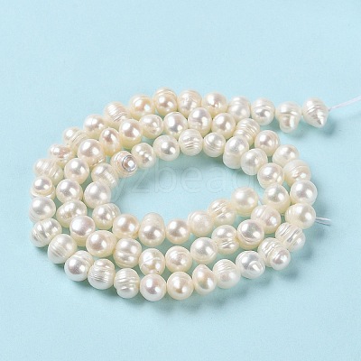 Natural Cultured Freshwater Pearl Beads Strands PEAR-E018-54-1