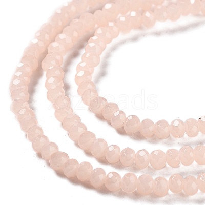 Baking Paint Imitation Jade Glass Bead Strands DGLA-A034-J4MM-A14-1