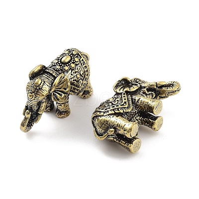 Brass Elephant Figurines Statues for Home Desktop Feng Shui Ornament KK-A216-02AB-1